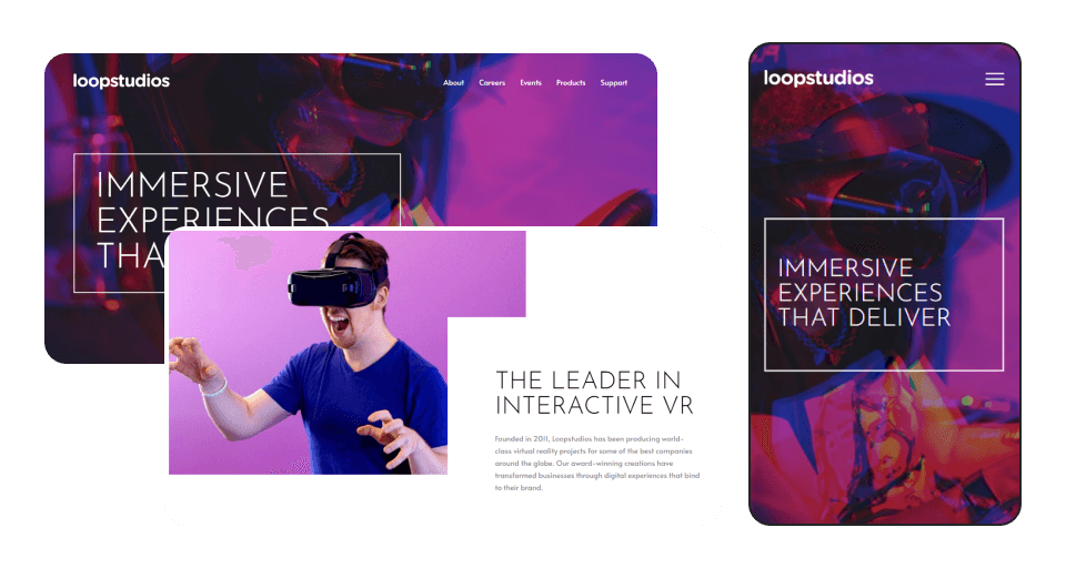 Loopstudios Landing Page